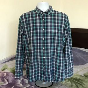 Billy Reid Standard Cut Multicolor Plaid Button Shirt